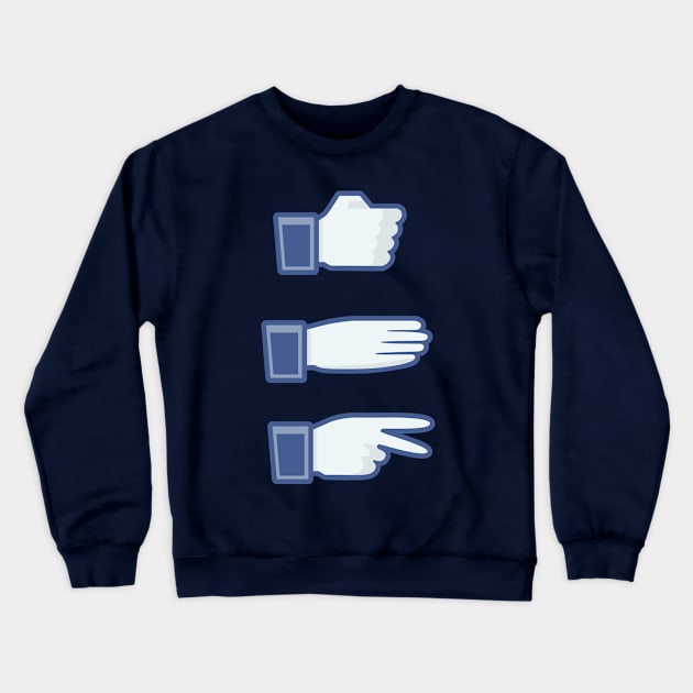 Rock Paper Scissors Crewneck Sweatshirt by LavaLamp